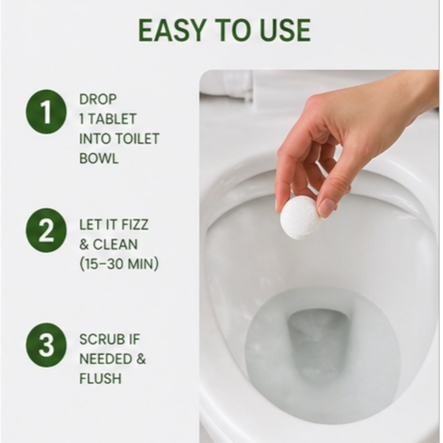 Natural Toilet Tablets/Pods Cleaner