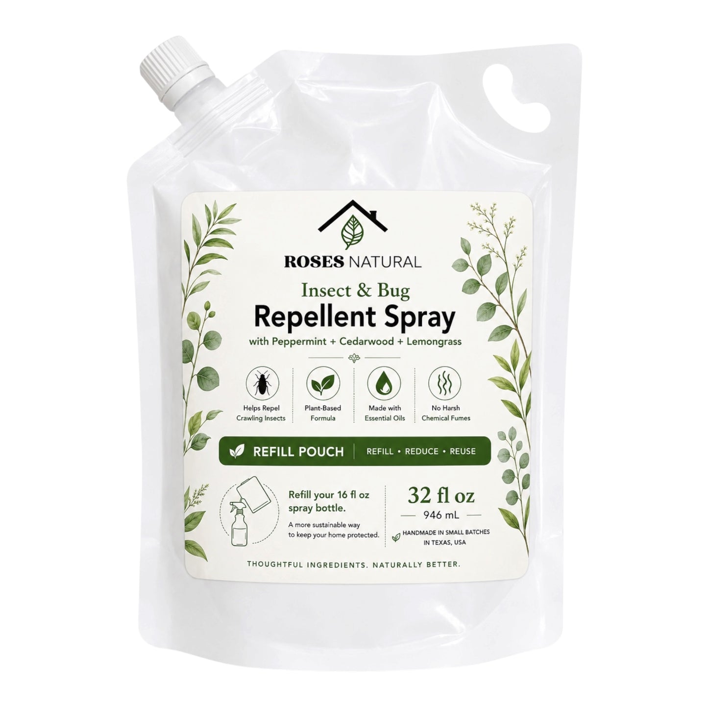 Roses Natural Plant-Based Insect & Bug Repellent Spray