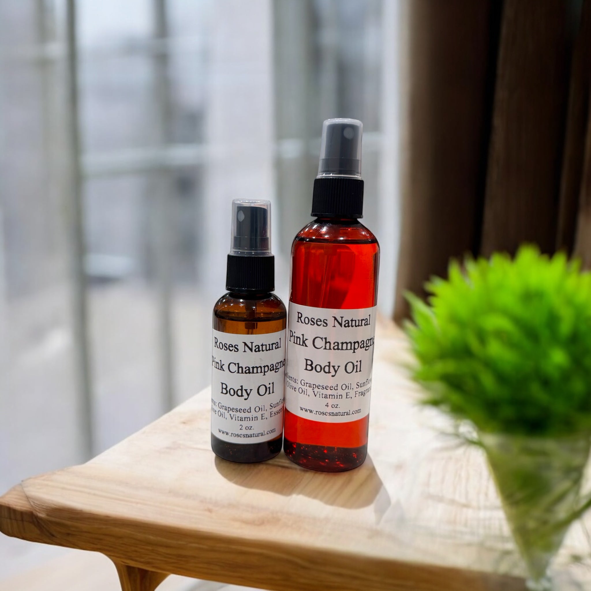 Pink Champagne Moisturizing Natural Body Oil | Buy Now – Roses Natural