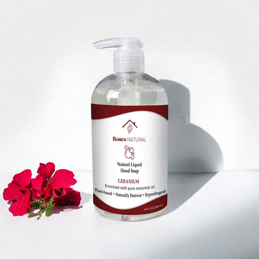 Natural Liquid Hand Soap - Geranium