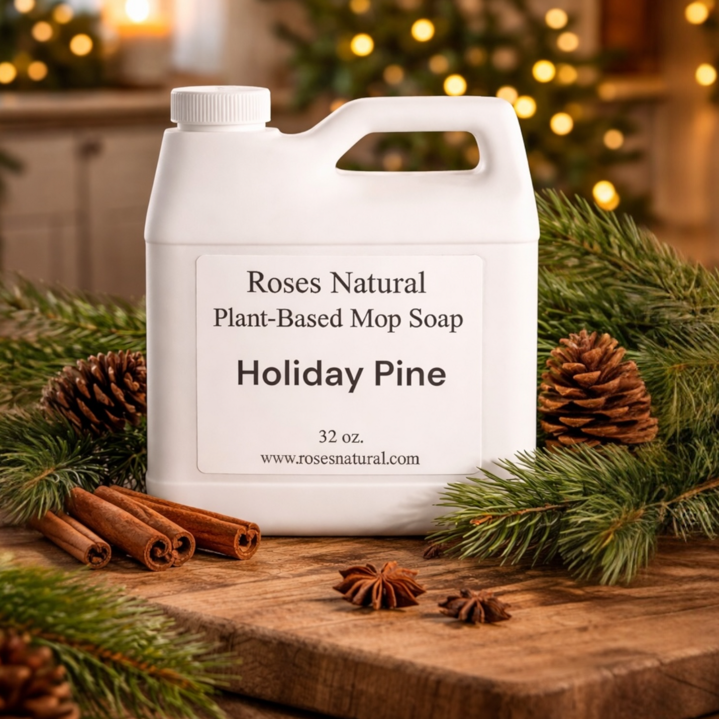 Roses Natural Plant-Based Mop Soap | Non-Toxic Floor Cleaner (32 oz)