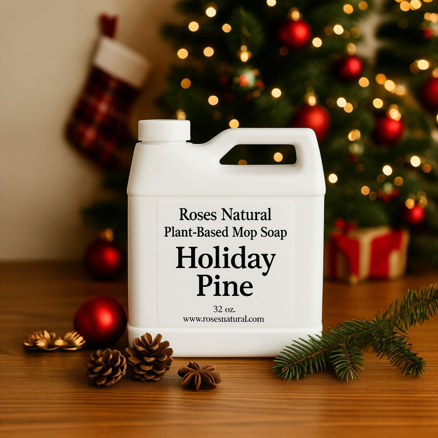 Roses Natural Plant-Based Mop Soap | Non-Toxic Floor Cleaner (32 oz)