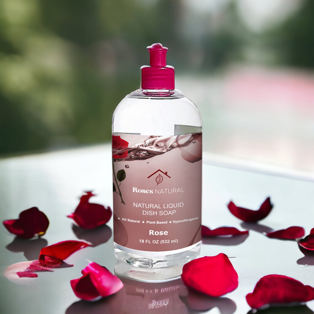Natural Dish Soap Rose Roses Natural