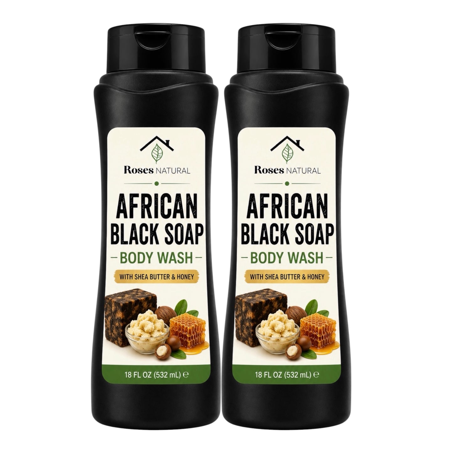 Liquid African Black Soap - Unscented