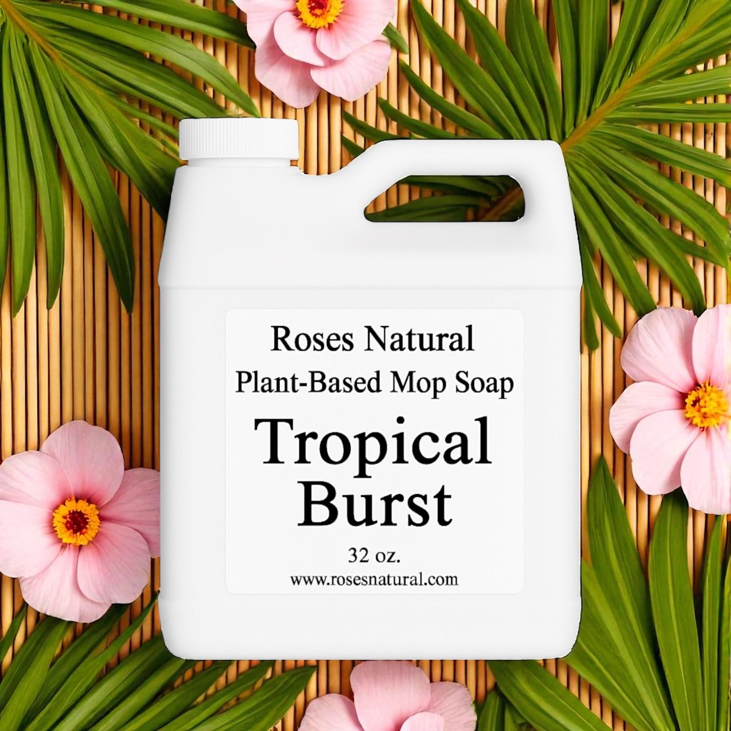 Roses Natural Plant-Based Mop Soap | Non-Toxic Floor Cleaner (32 oz)