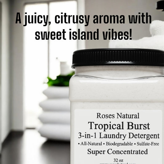 Roses Natural 3-in-1 Laundry Detergent Powder – Tropical Bliss