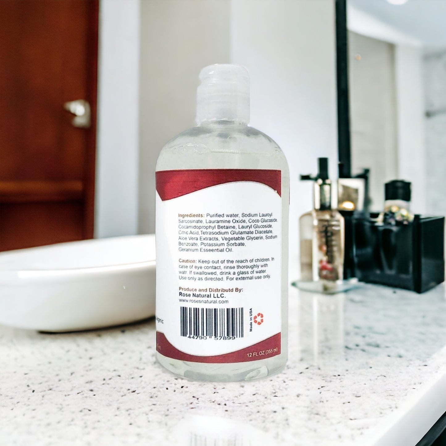 Natural Liquid Hand Soap - Geranium