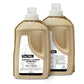 Two bottles of Dr. Bronner's natural laundry detergent on a white background