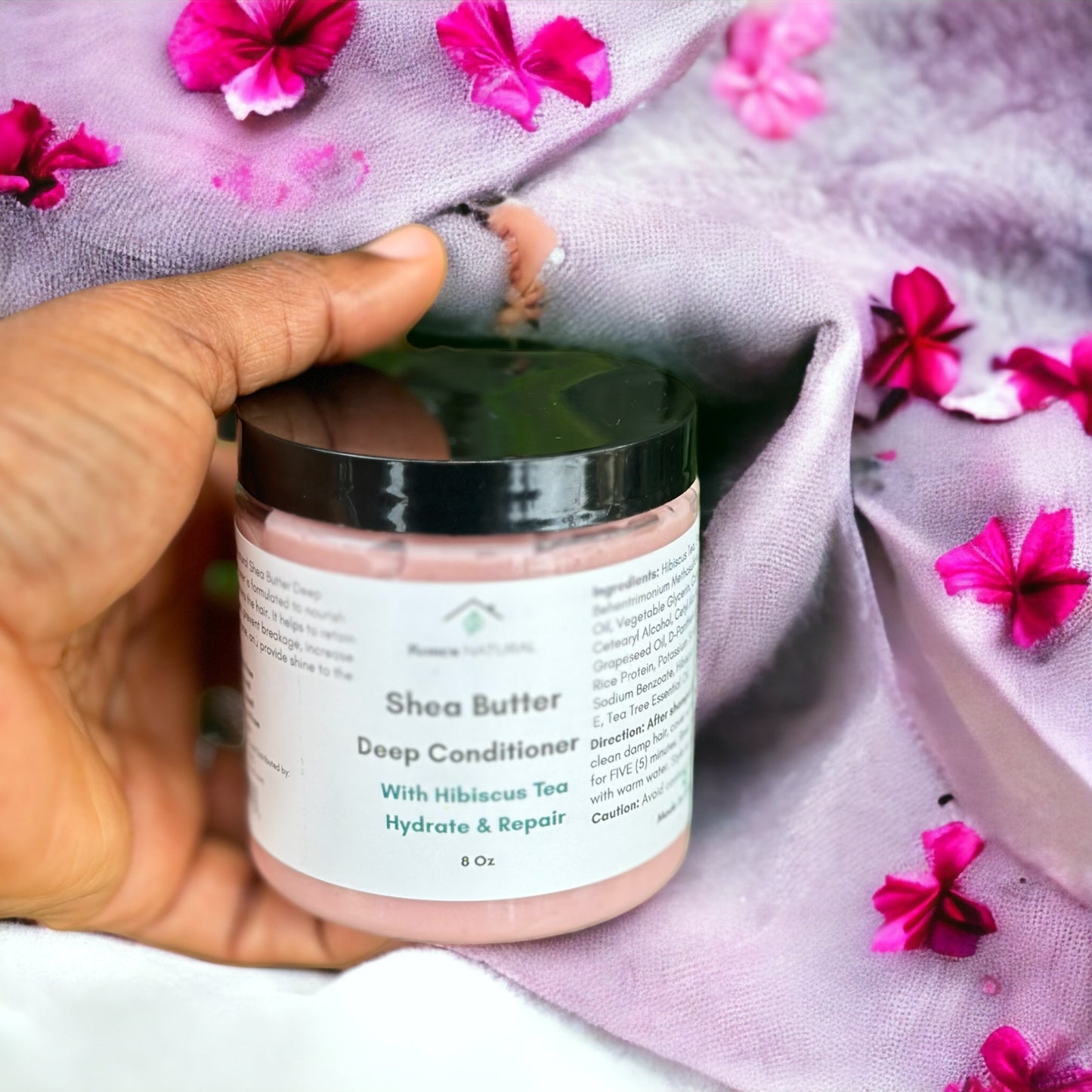 Shea Butter Deep Conditioner with Hibiscus Tea