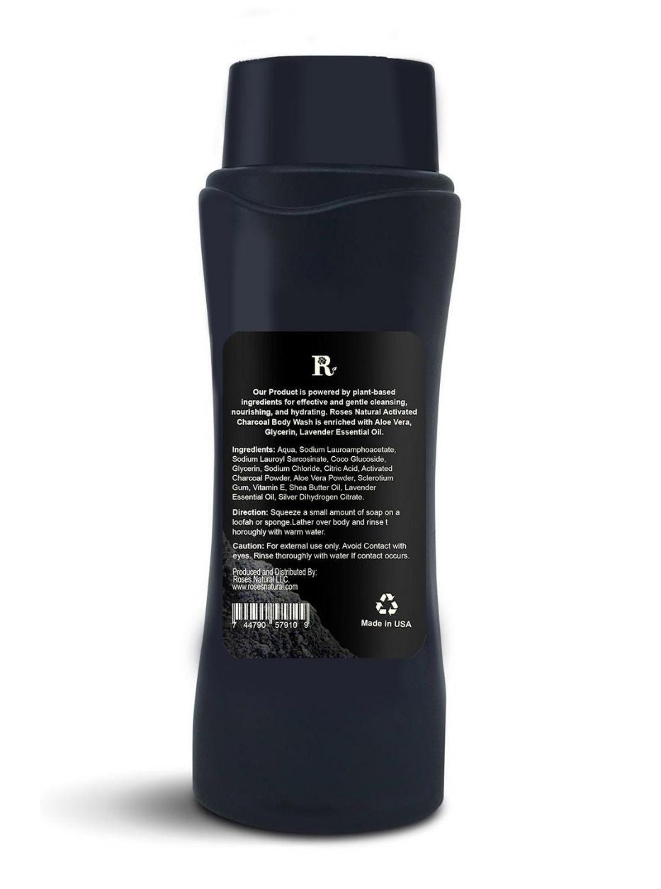 Activated Charcoal Body Wash - Lavender
