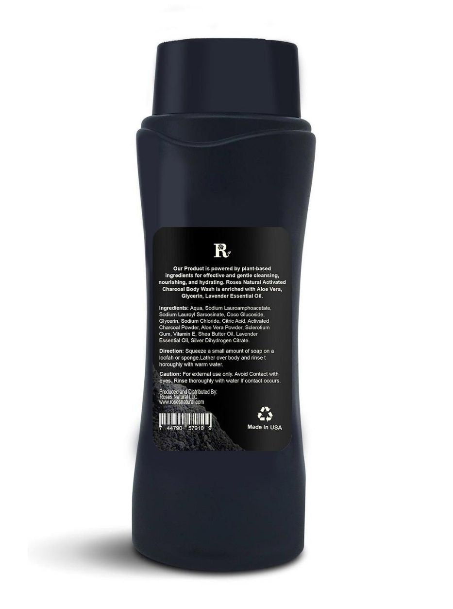 Activated Charcoal Body Wash - Peppermint
