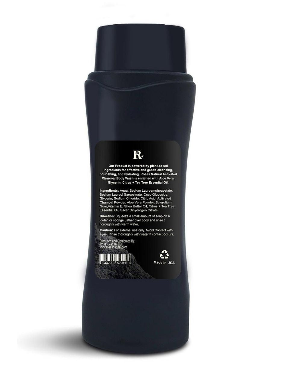Activated Charcoal Body Wash - Citrus + Tea tree