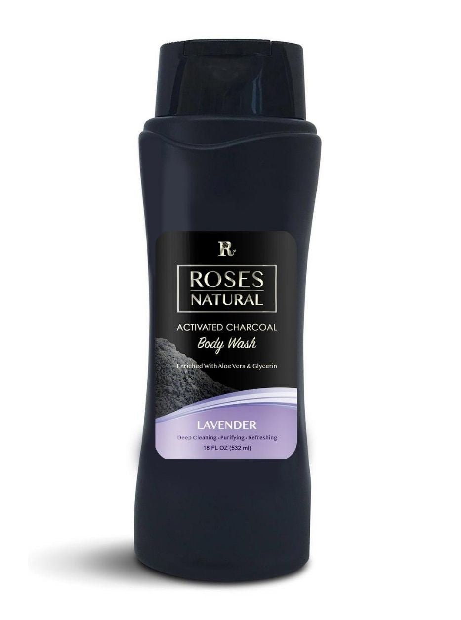 Activated Charcoal Body Wash - Lavender