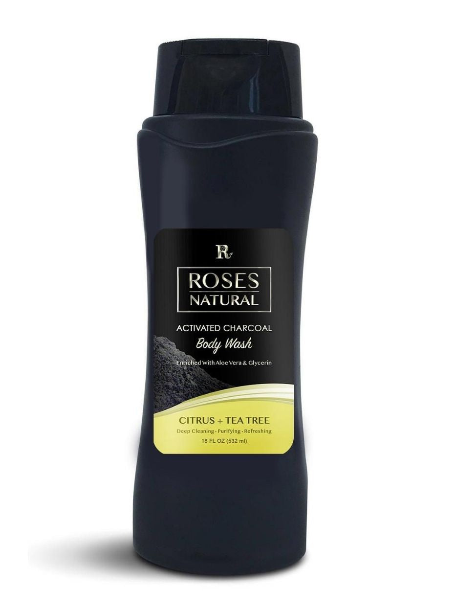 Activated Charcoal Body Wash - Citrus + Tea tree