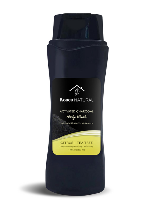 Activated Charcoal Body Wash - Citrus + Tea tree