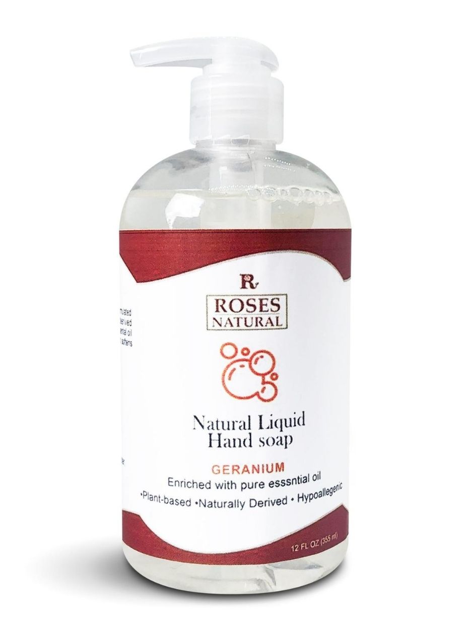 Natural Liquid Hand Soap - Geranium