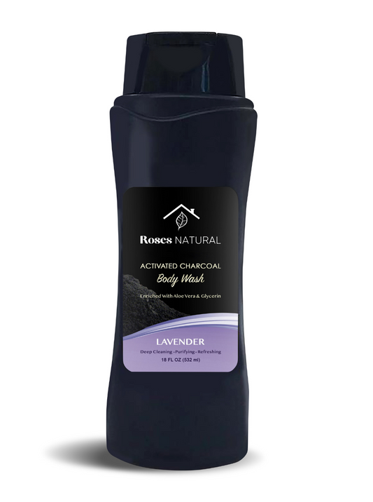 Activated Charcoal Body Wash - Lavender